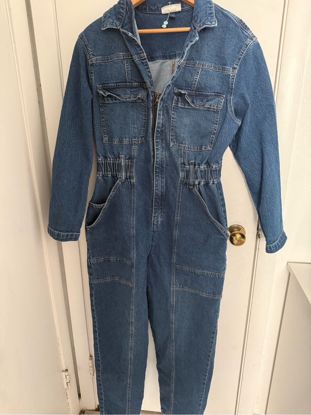 Universal Thread Blue Denim Utility Jumpsuit